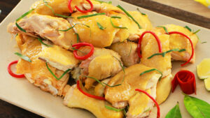 Gà luộc lá chanh